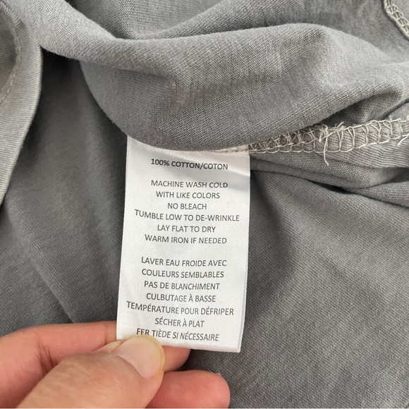 Robert Barakett Cotton Crewneck T-Shirt Washed Gray (XXLarge) - Picture 4 of 8